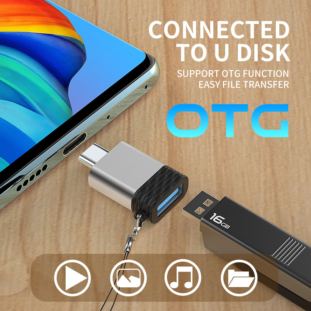 Earldom Typ C auf USB 3.0 OTG-Adapter, USB C OTG-Adapter, USB A auf USB C OTG-Konverter