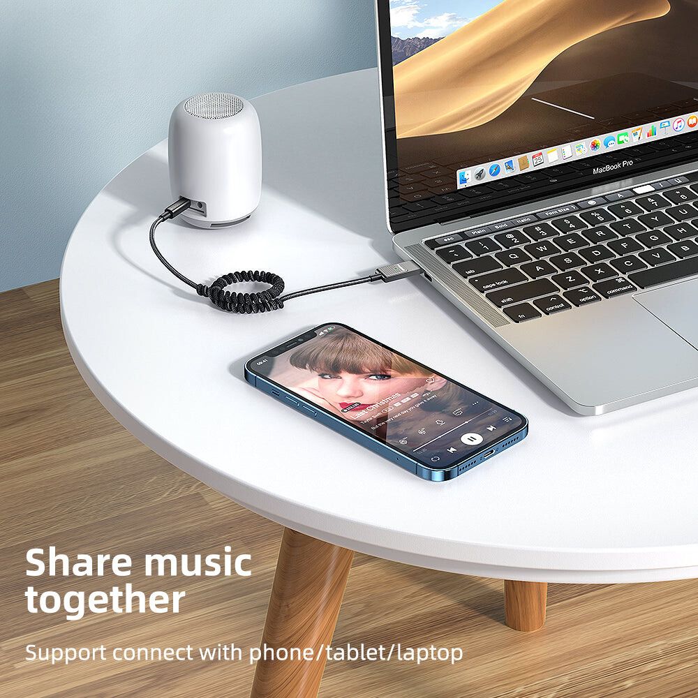 Budi Wireless Audio Adapter, Bluetooth to 3.5mm Auxiliary Audio Receiver