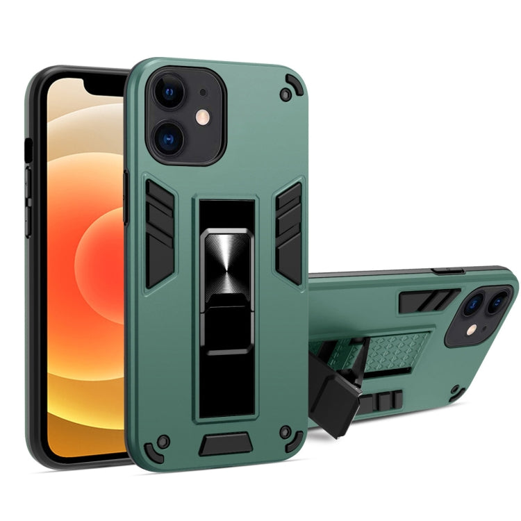 PhoneBits Ultra-Protective Magnetic iPhone Case with Holder & Camera Lens Protection, Shockproof iPhone Holder Case Compatible with iPhone Magnetic Car Mount, Mobile Phone Case with Stand, Magnetic Back Holder Cover Case for iPhone