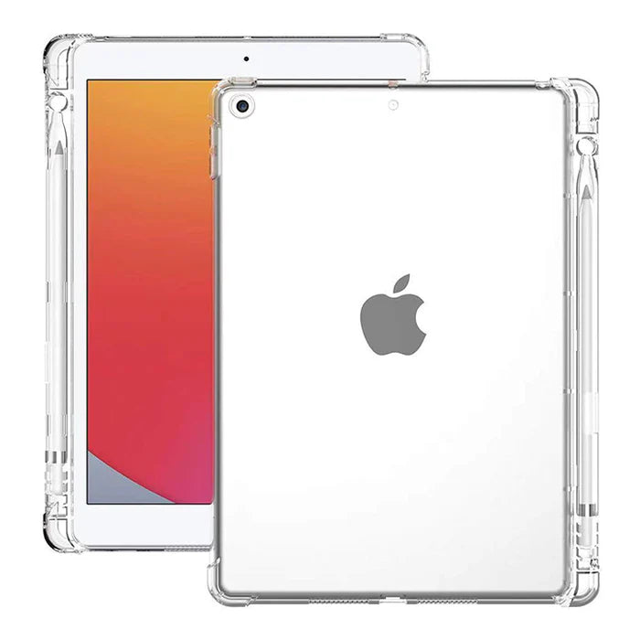 Smart Transparent Shockproof Case for iPad with Pencil Holder