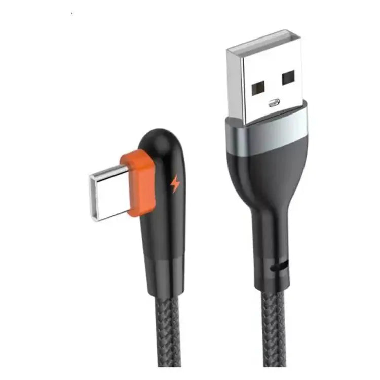 90-Grad-Typ-C-Kabel, rechtwinkliges schnelles Typ-C-Ladekabel, gewinkeltes USB-A-auf-Typ-C-Ladekabel