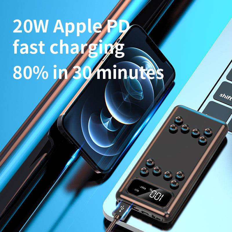 20W Portable Fast Charging Power Suction Cup 10000mAh