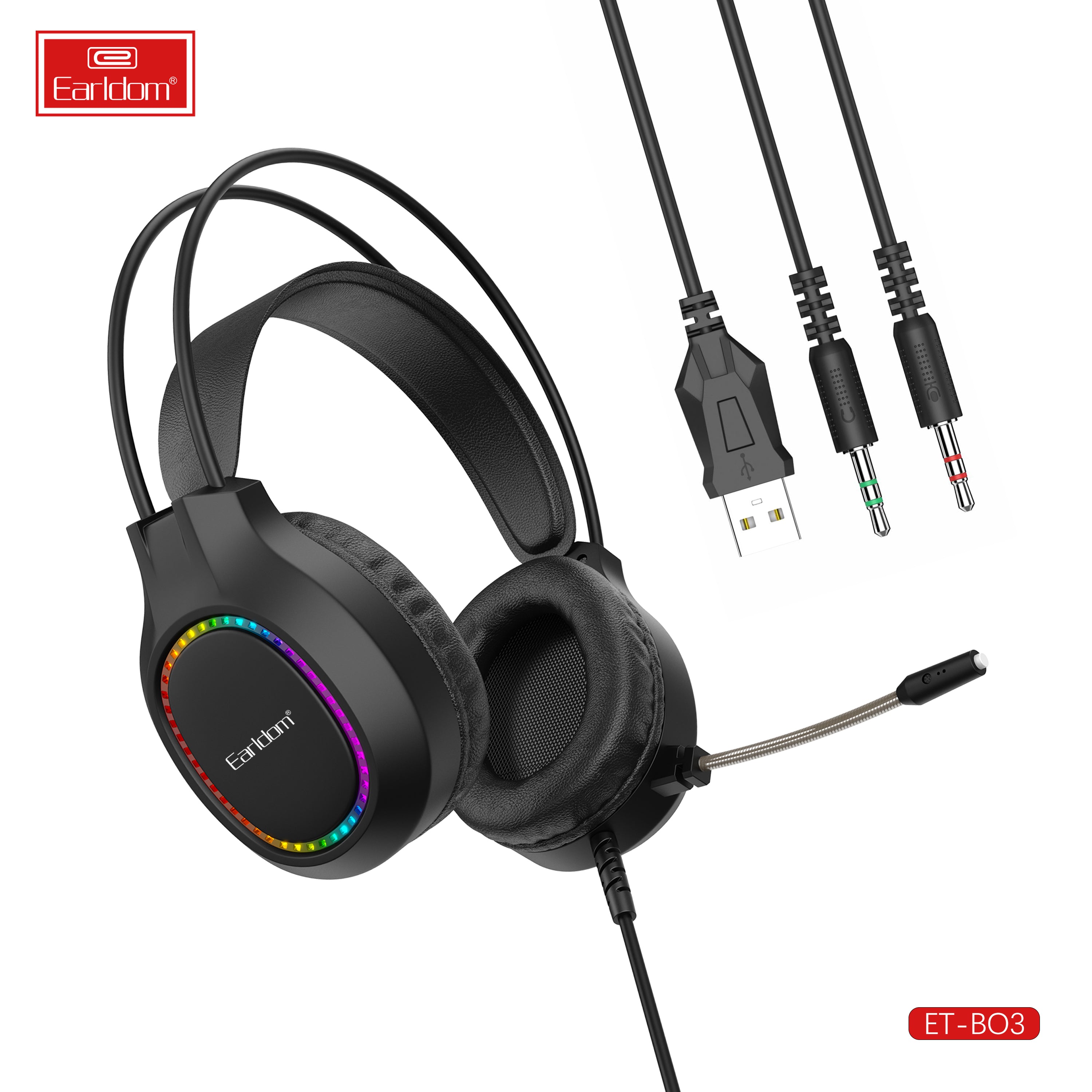 Earldom Nieuwe trendy draadloze Bluetooth-gaming Bekabelde over-ear-headset met ingebouwde microfoon