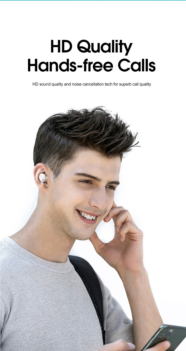 PhoneBits Wireless Stereo Earbuds with Digital Display