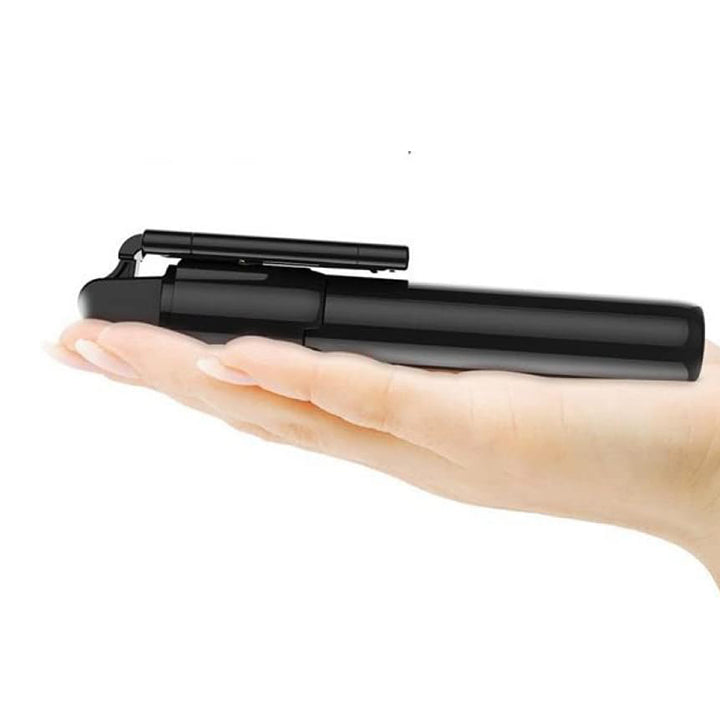 Bluetooth-Selfie-Stick mit Ständer, Selfie-Stick-Stativ, stabiler Stativständer mit abnehmbarer Bluetooth-Fernbedienung 