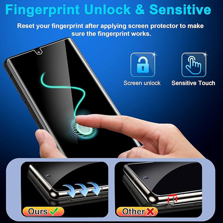 Phonebits Galaxy S24 6D Privatsphäre gehärtetes Glas 