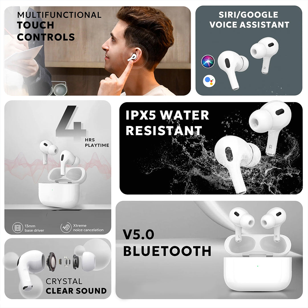 Remax AirPlus Pro Wireless Bluetooth HD Audio In-Ear Earbuds with Built-In Mic