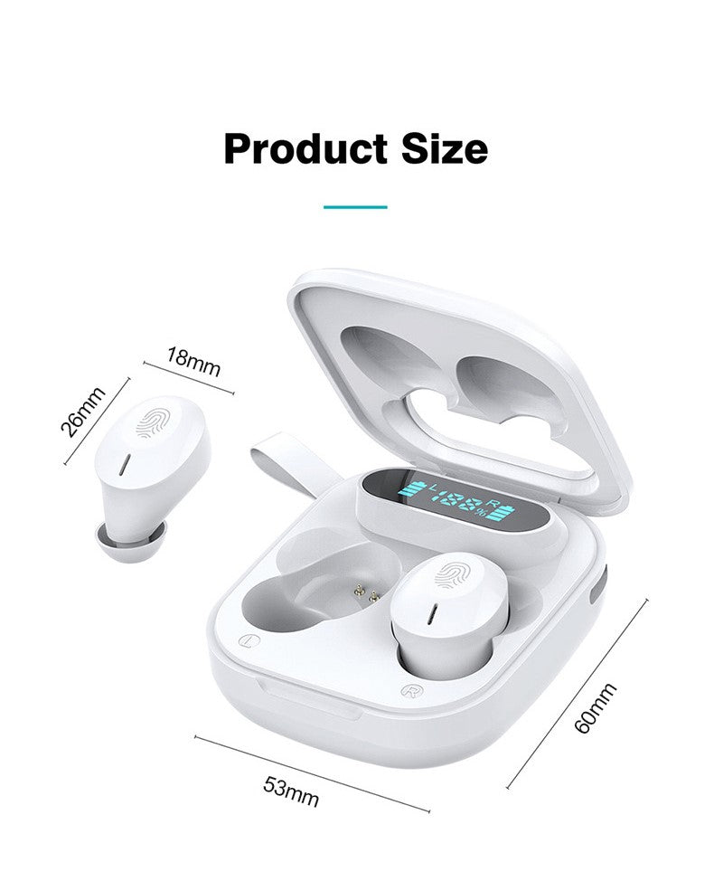 PhoneBits Wireless Stereo Earbuds with Digital Display