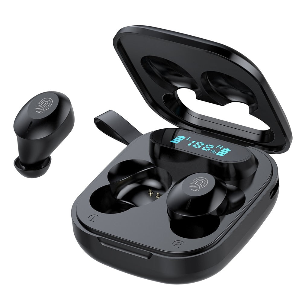 Earldom Latest True Wireless Bluetooth In-Ear Mini Earbuds with Touch Control and Digital Display