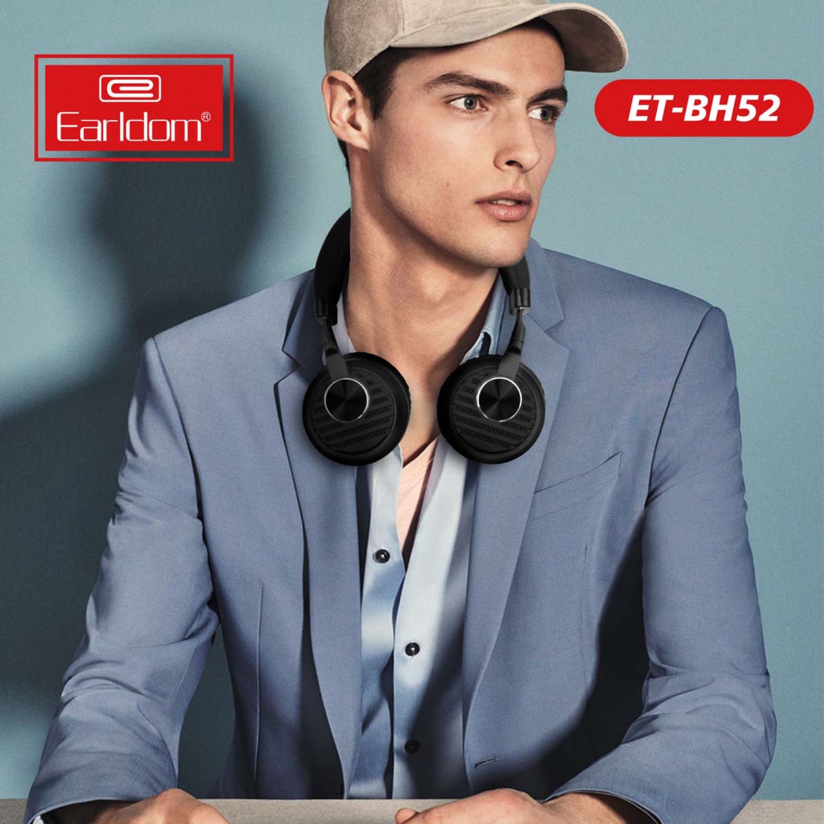 EARLDOM Bluetooth-Headset, kabellose Bluetooth-Kopfhörer, Stereo-Kopfhörer mit Mikrofon, kabellose Musik-Kopfhörer