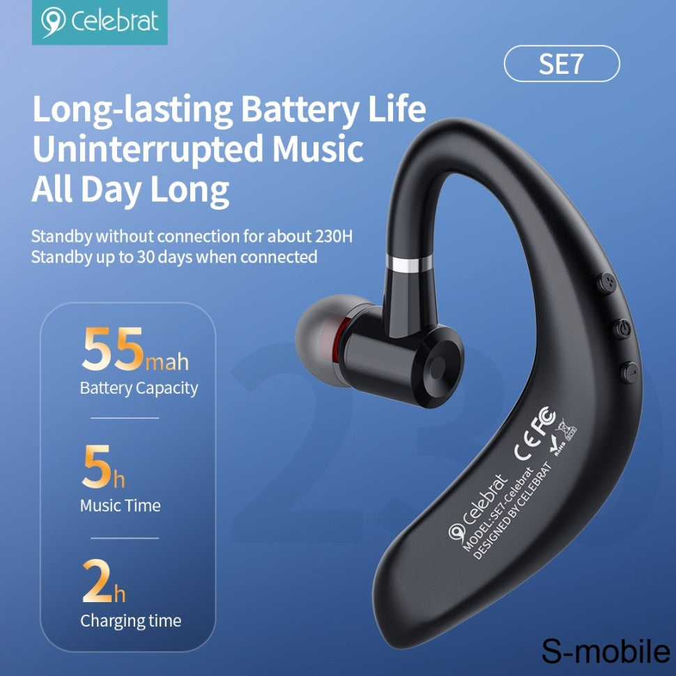 Zakelijke draadloze Bluetooth-headset, draadloze Bluetooth-oortelefoon