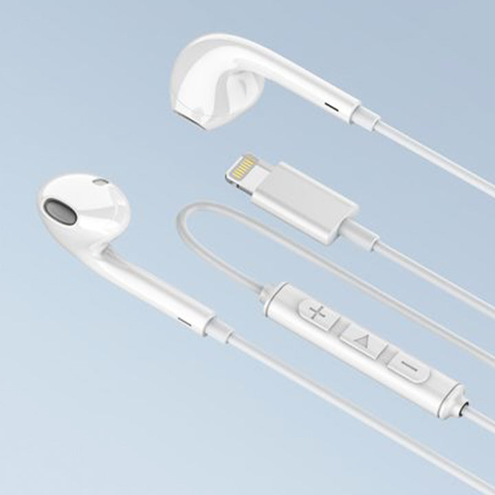 8-polige Stereo-Kopfhörer mit Kabel, kabelgebundene Kopfhörer für iPhone, Lightning-Freisprecheinrichtung
