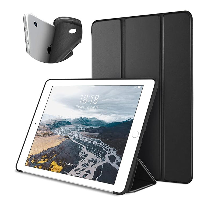 Trifold Stand Cover, Smart Stand Cover Case voor iPad-Zwart