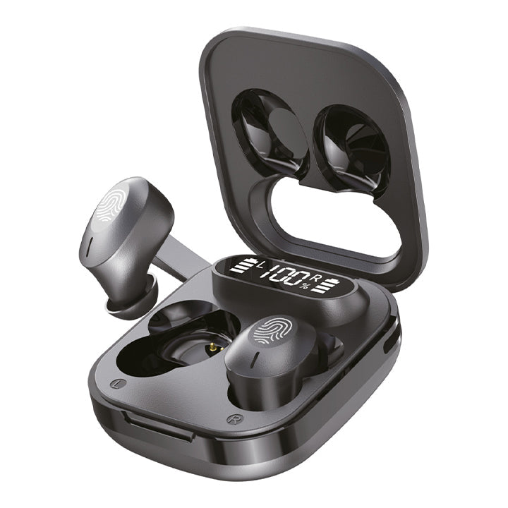 Wireless Stereo Earbuds with Digital Display