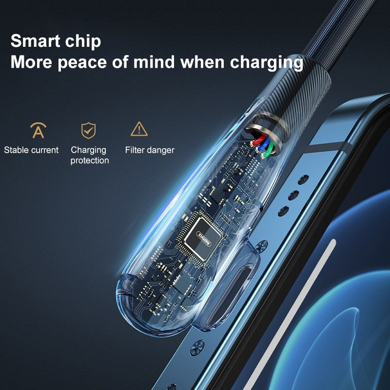 Typ-C-auf-iPhone-Kabel, Schnellladekabel kompatibel mit iPhone, USB-C-auf-Elbow-Lightning-Ladegerät